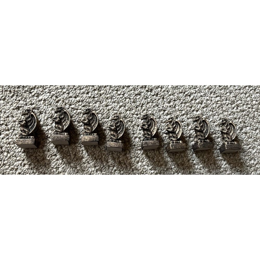 Lot 8 Dragon‎ Miniatures Fantasy Medieval Gaming Figurines RPG Collectibles